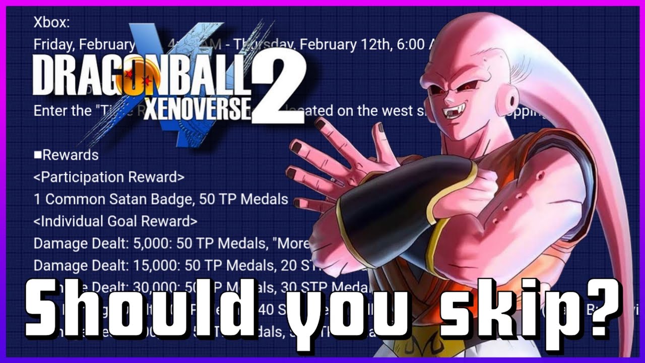 MAJIN BUU (SON GOHAN ABSORBED) RAID REWARDS IN XENOVERSE 2