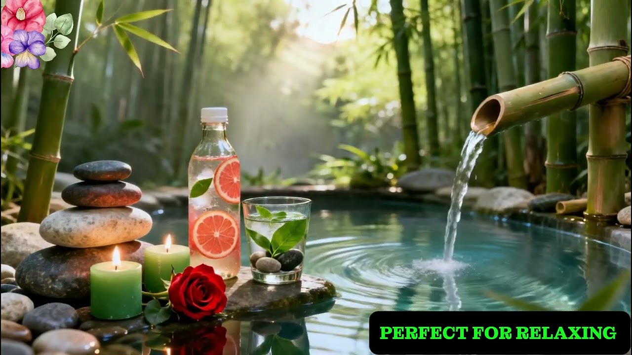 ASMR Relaxation with Soothing Water and Bird Sounds 🌿Relieves Stress, Anxiety, Depression, the Heart