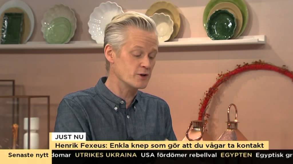 Henrik Fexeus tips på hur man kan ta kontakt med nya människor - Nyhetsmorgon (TV4)