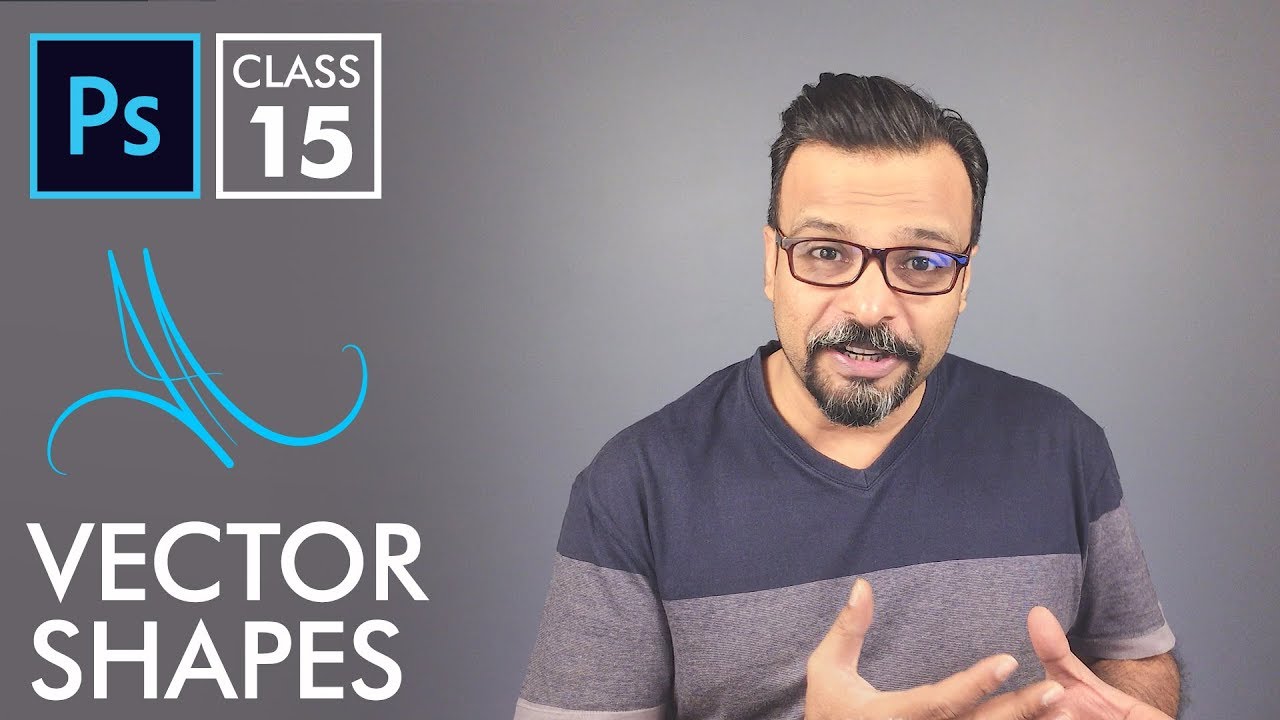 Vector Shapes - Adobe Photoshop for Beginners - Class 15 - Urdu / Hindi