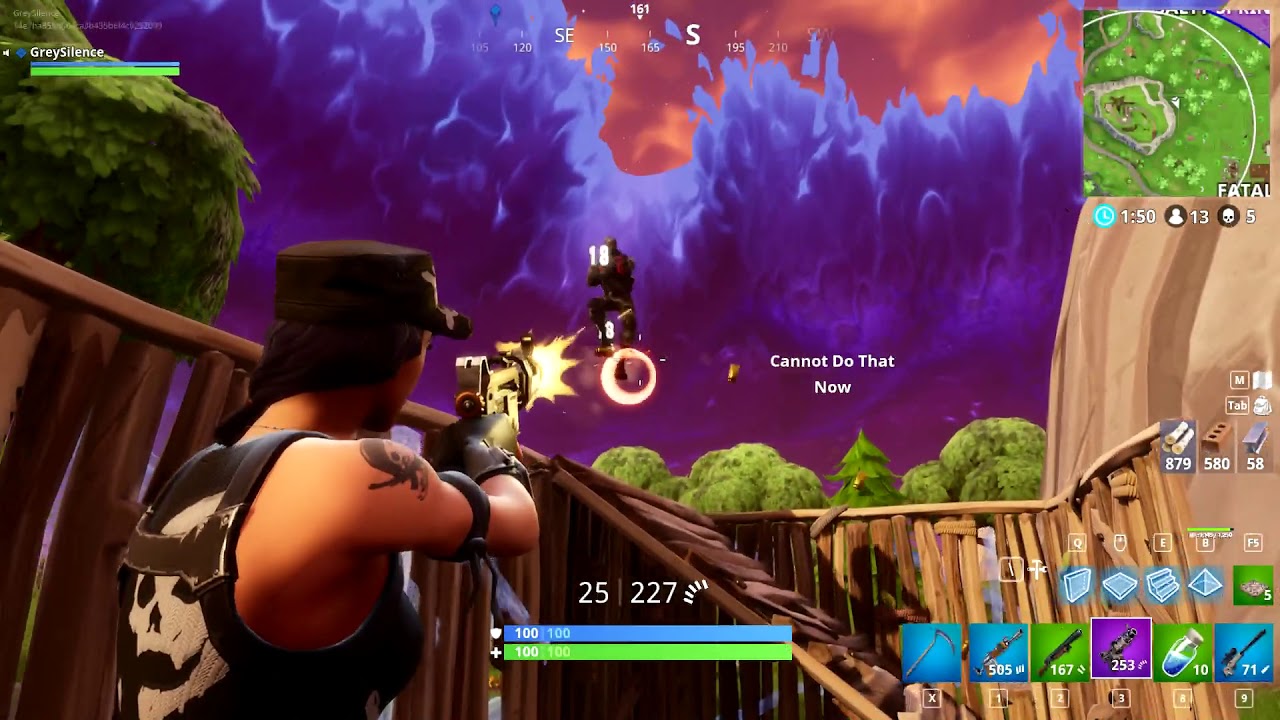 A fortnite video where I actually land some sniper shots