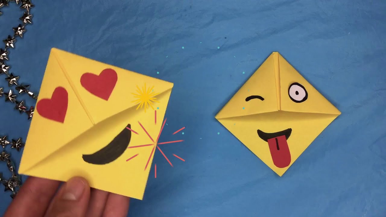 ★ COME CREARE UN SEGNALIBRO FAI-DA-TE  ★  EMOJI ORIGAMI FACILI  ★ LAVORETTI CON LA CARTA