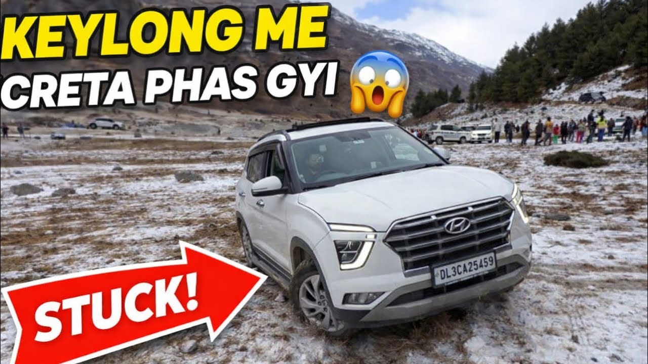 Manali Keylong Snow ❄️ Dekhne  Se Pehele Creta Phas Gyi Pahad Me😭 Galati Kardi Akar😱 Himachal