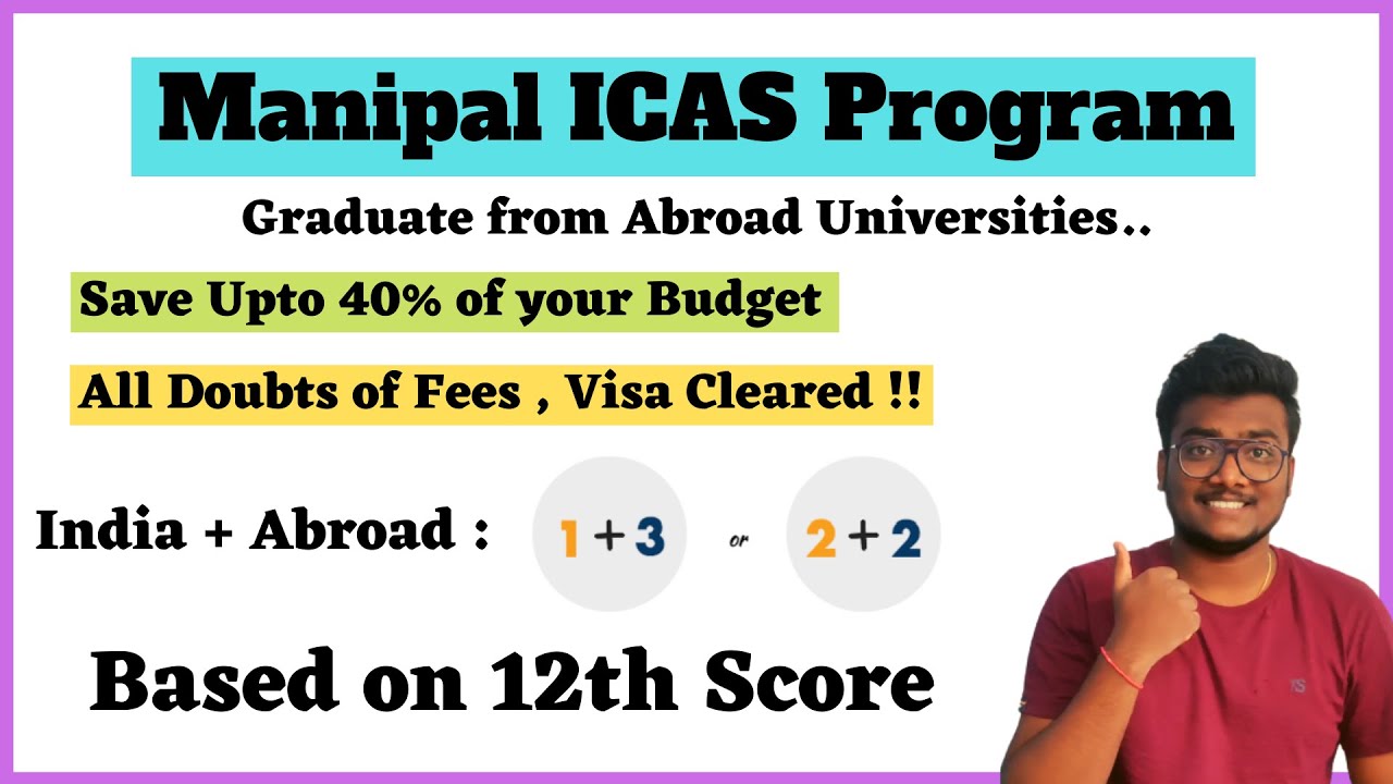 Manipal ICAS Program | Graduate from Abroad Universities | Full Details | SCM #manipal #mahe #icas