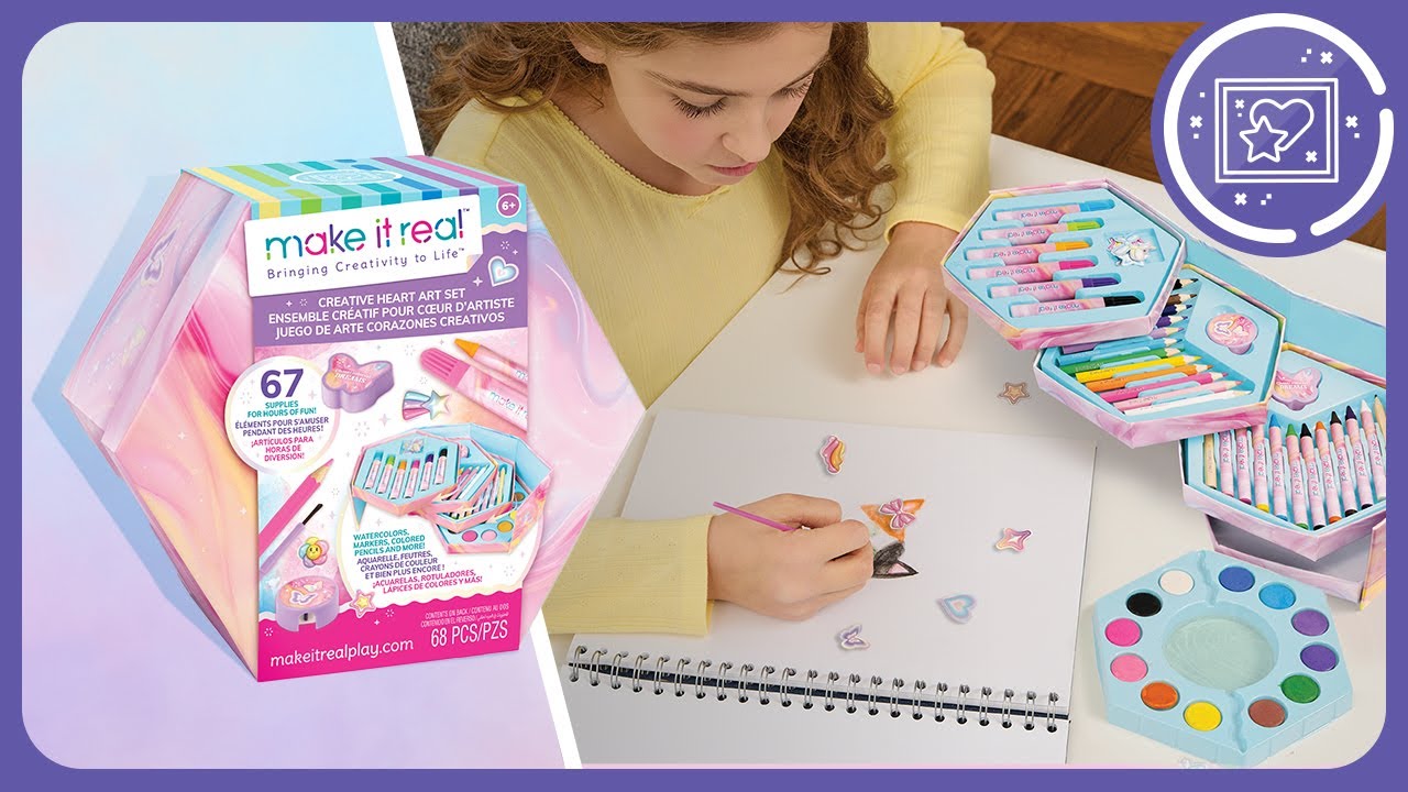 Make your own masterpieces with the Creative Heart Art Set