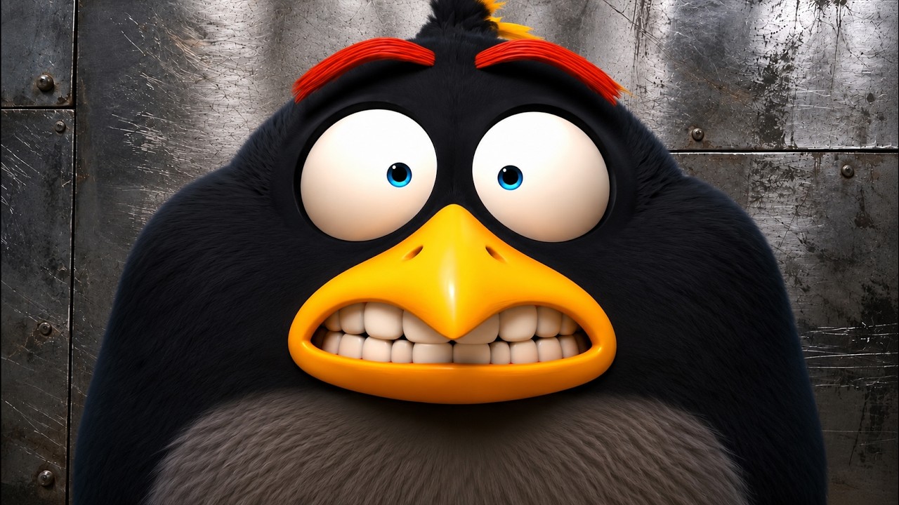 The Angry Birds Movie but it's ruined by AI