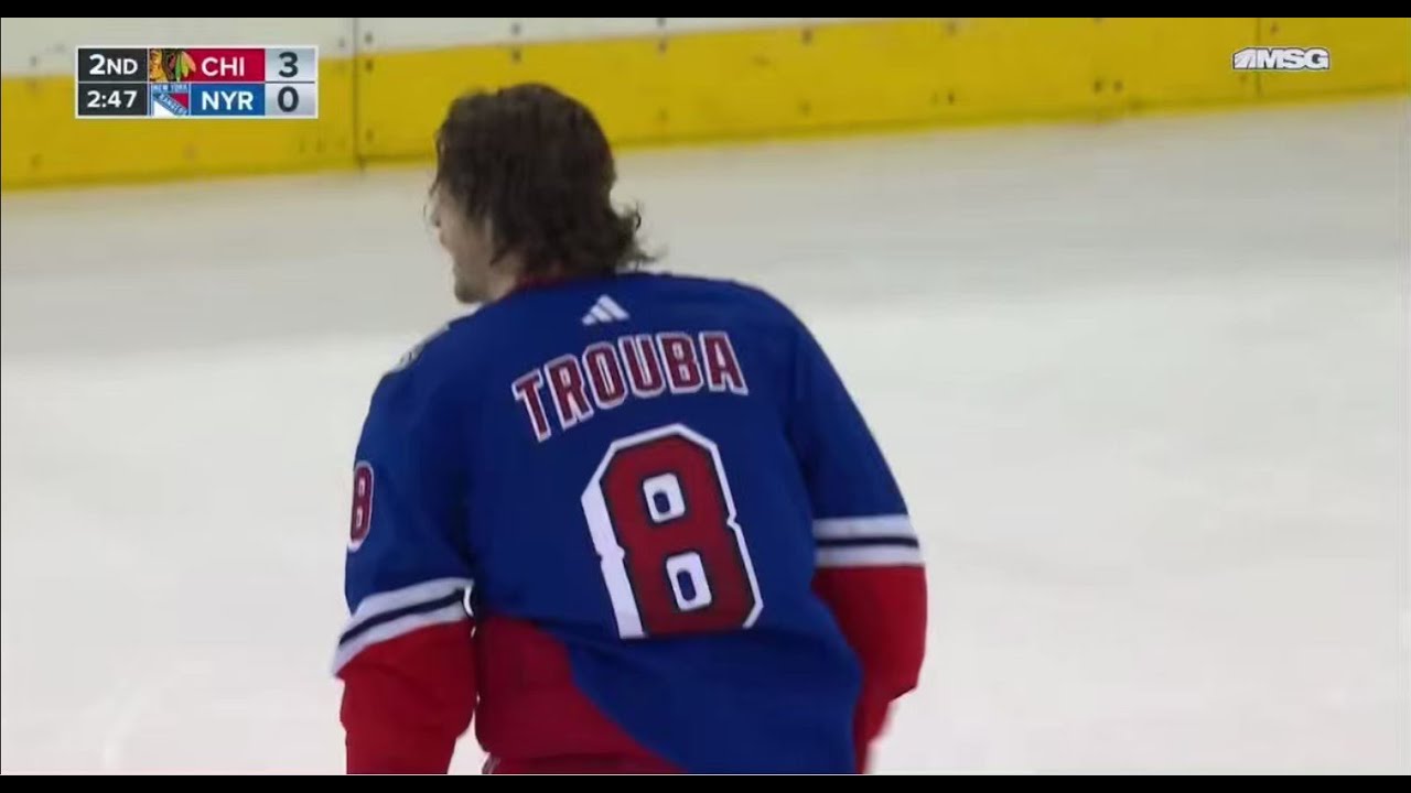 Jacob Trouba vs the Chicago Blackhawks | Home & Away Feeds | CHI vs NYR | Dec 3rd, 2022