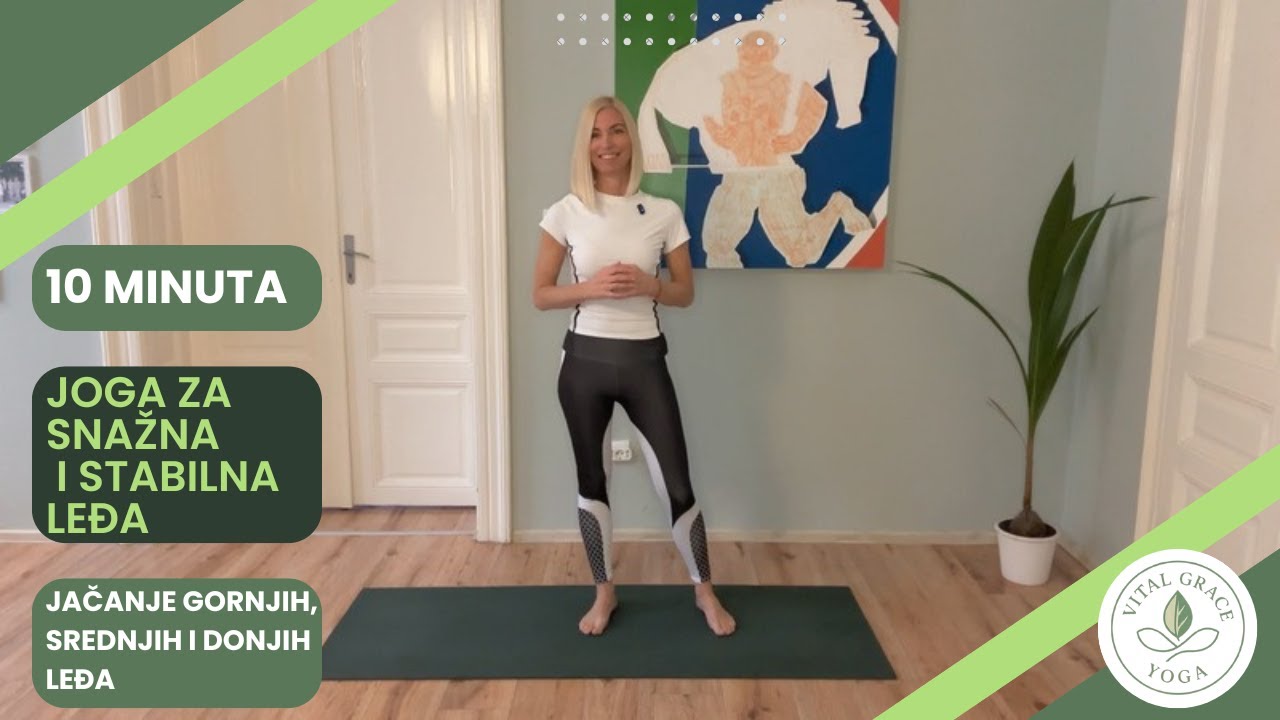 10 Min Back Yoga / Joga za snažna i stabilna leđa | Jačanje gornjih, srednjih i donjih leđa
