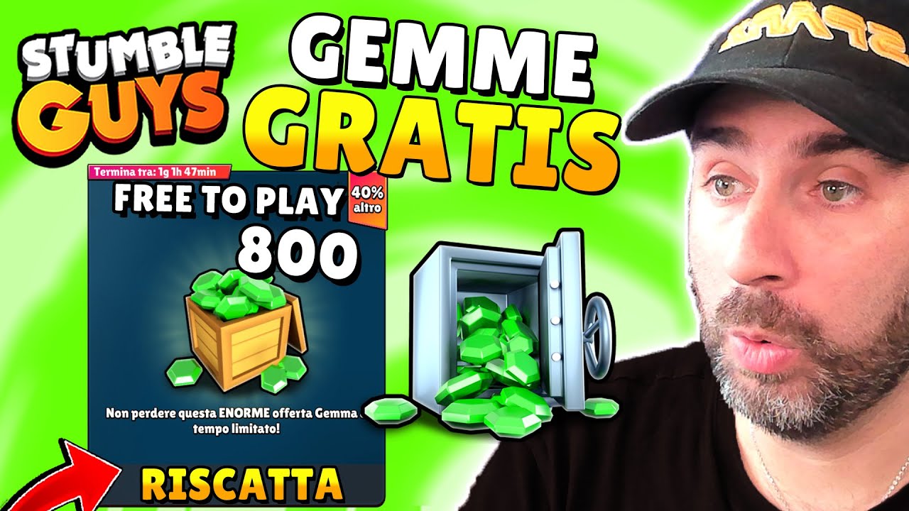 800 GEMME GRATIS! NUOVA SERIE FREE TO PLAY da 0! - Stumble Guys ITA
