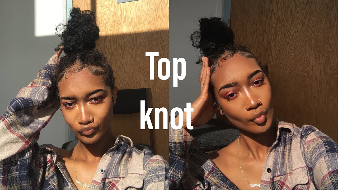 My Braided Top Knot Natural Hair Tatyana Ali