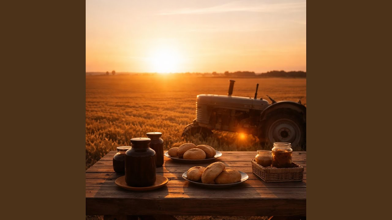 Old red tractor