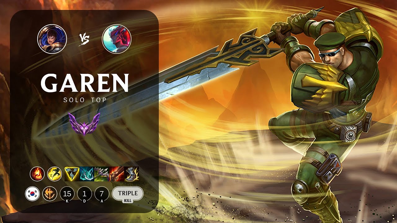 Garen Top vs Yone - KR Master Patch 14.3