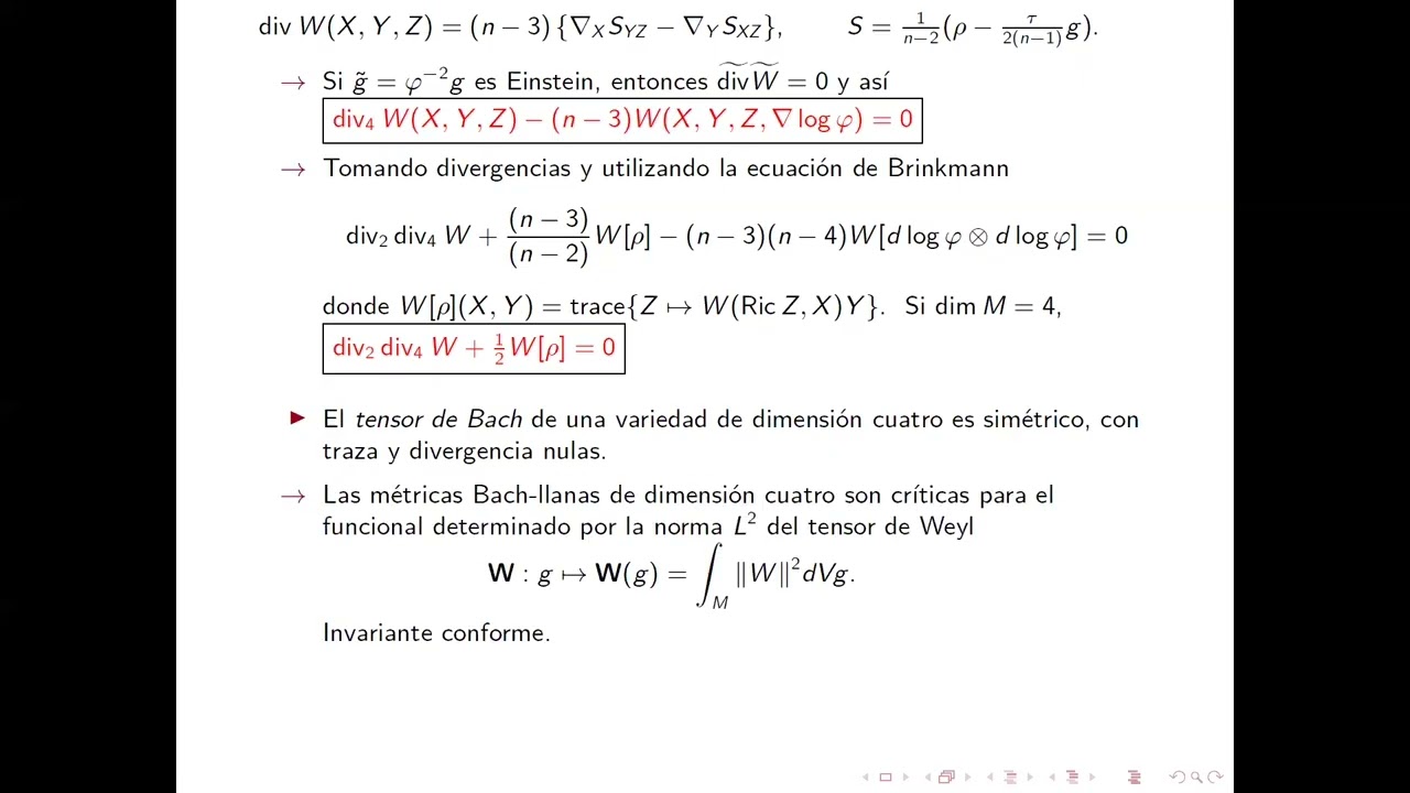 Métricas conforme Einstein (Eduardo García Río)