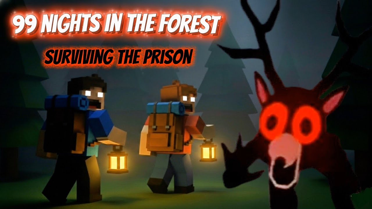 Watch the Deer Eat me🦌😭 | Roblox 99 NIGHTS IN THE FOREST PRISON RUN 