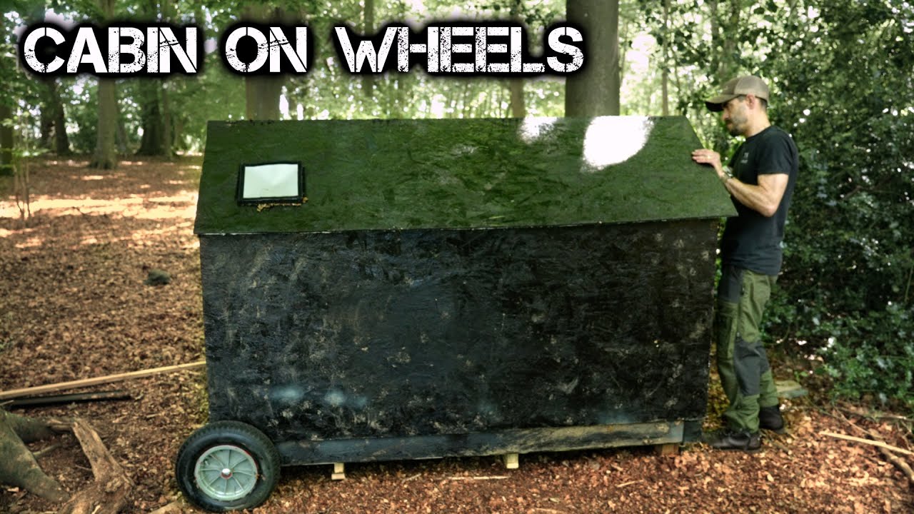 Portable ‘Flat-Pack’ Folding Cabin with Wheels