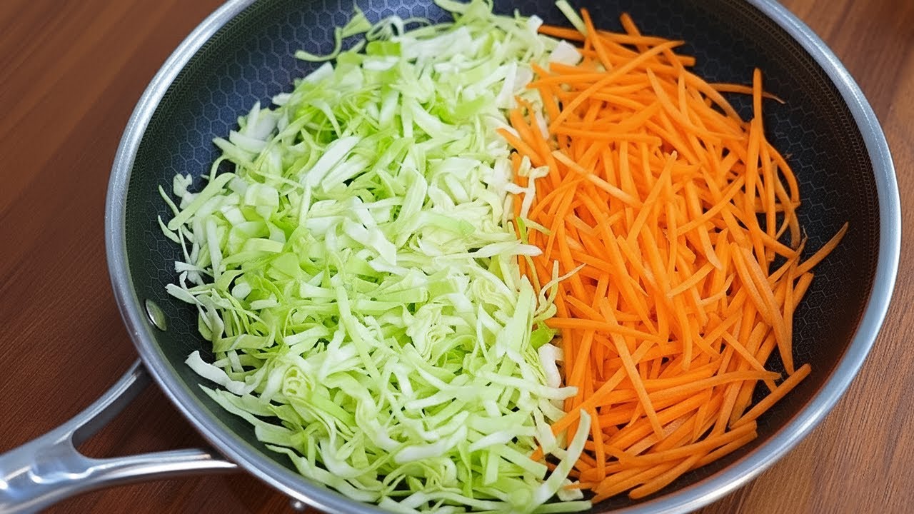 Капуста с морковью лучше мяса! Быстрый, простой и невероятно вкусный завтрак! Рецепты блюд из кап...