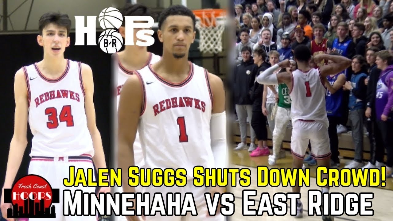 Jalen Suggs Shuts Down Trash Talking Crowd! Minnehaha Academy vs East Ridge Recap