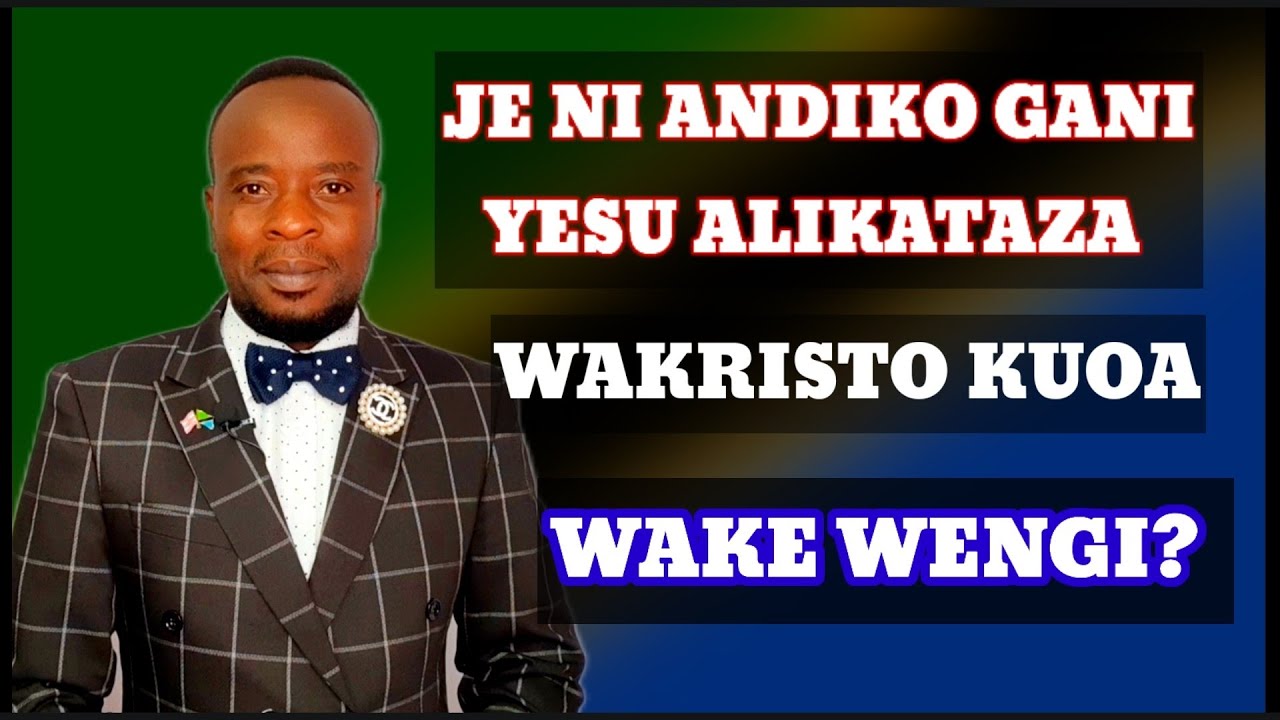 JE YESU KRISTO ALISEMA NINI KUHUSU KUOA MKE ZAIDI YA MMOJA