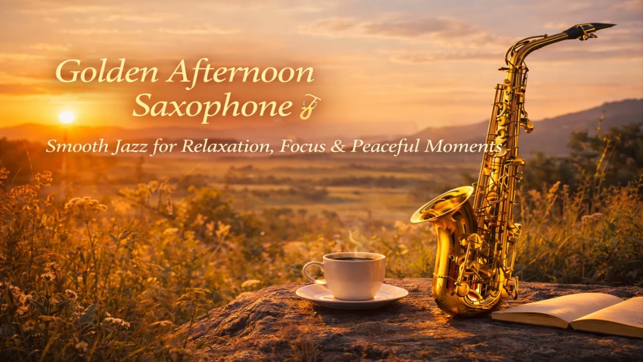 Golden Afternoon Saxophone 🎷 Smooth Jazz for Relaxation, Focus & Peaceful Moments