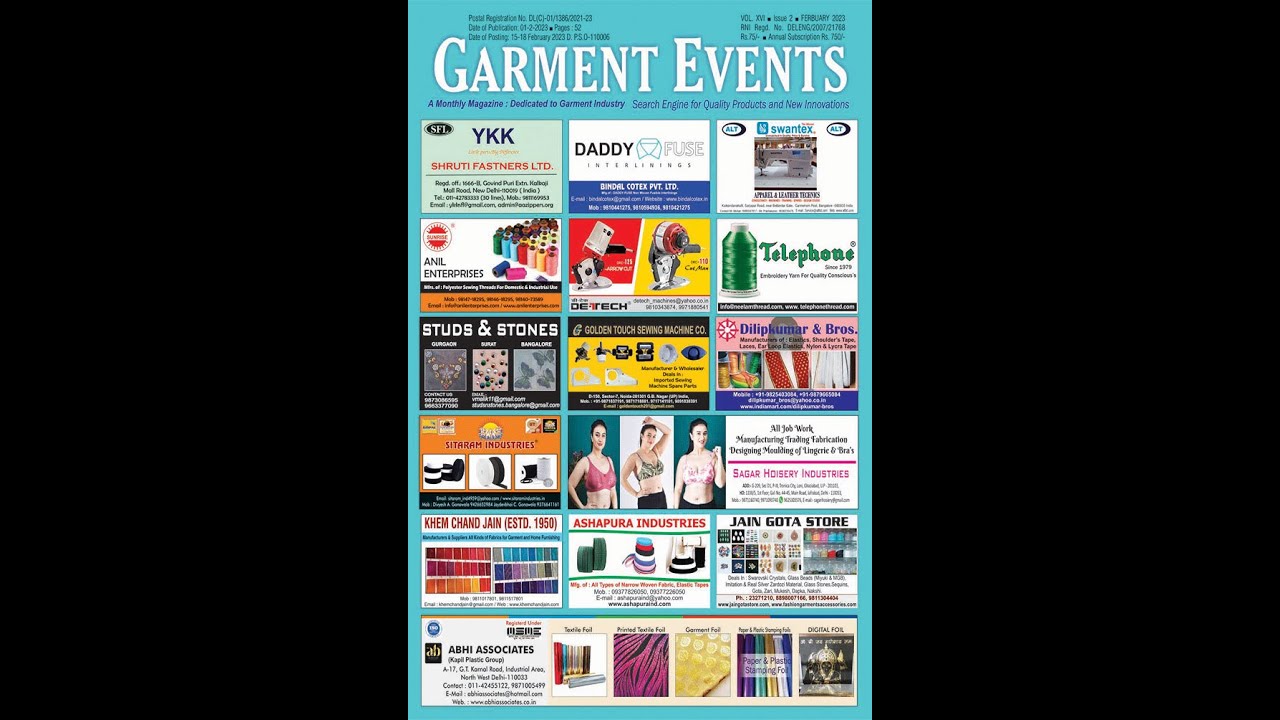 February 2023 Edition || Garment Events Magazine 2023 || Garment Events