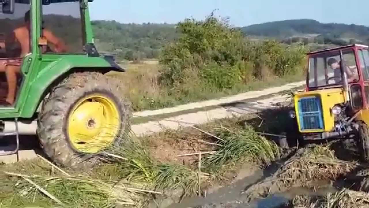URSUS C 355 I SAME 55-Pravljenje jarka za odvod vode