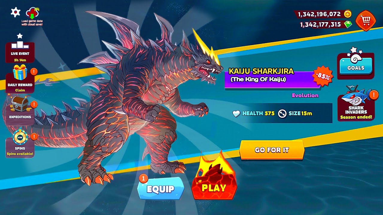 GIANT KAIJU SHARKJIRA SHARK GOT 90% OFF AND KILL ALL SHARK - BIG SHARK | HUNGRY SHARK EVOLUTION
