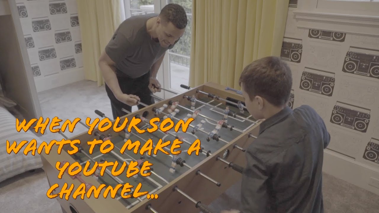 When your son wants to make a YouTube channel...