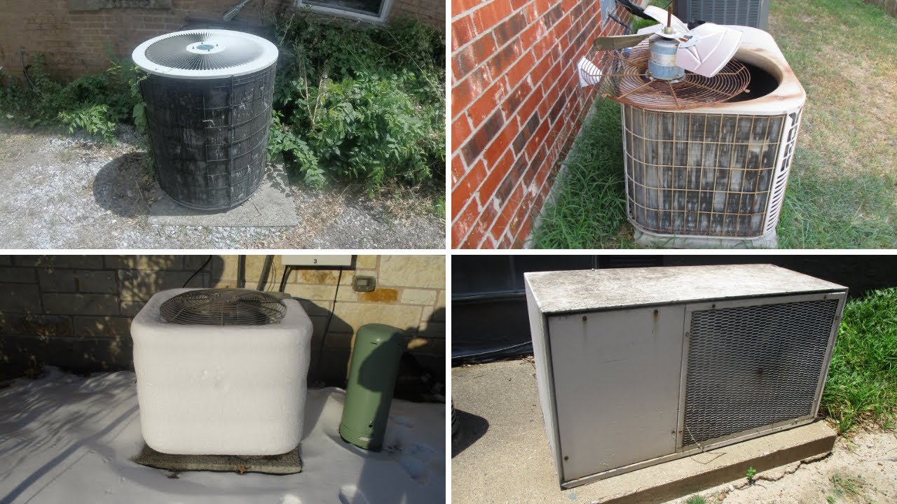 HVAC Archive Compilation - Decapitated York Air Conditioner, Frozen Solid Payne Heat Pump, & More