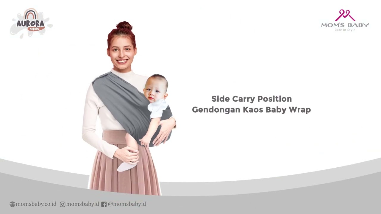 Gendongan Kaos Baby Wrap Double Fungsi Aurora Series