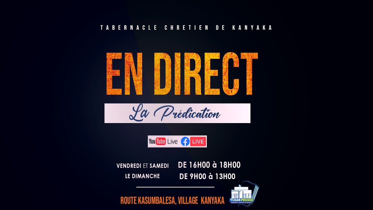 THEME:''LA PAROLE PROPHETIQUE'' PAR FRERE JEAN MUNDEKE  (DIMANCHE-22-01-2023)