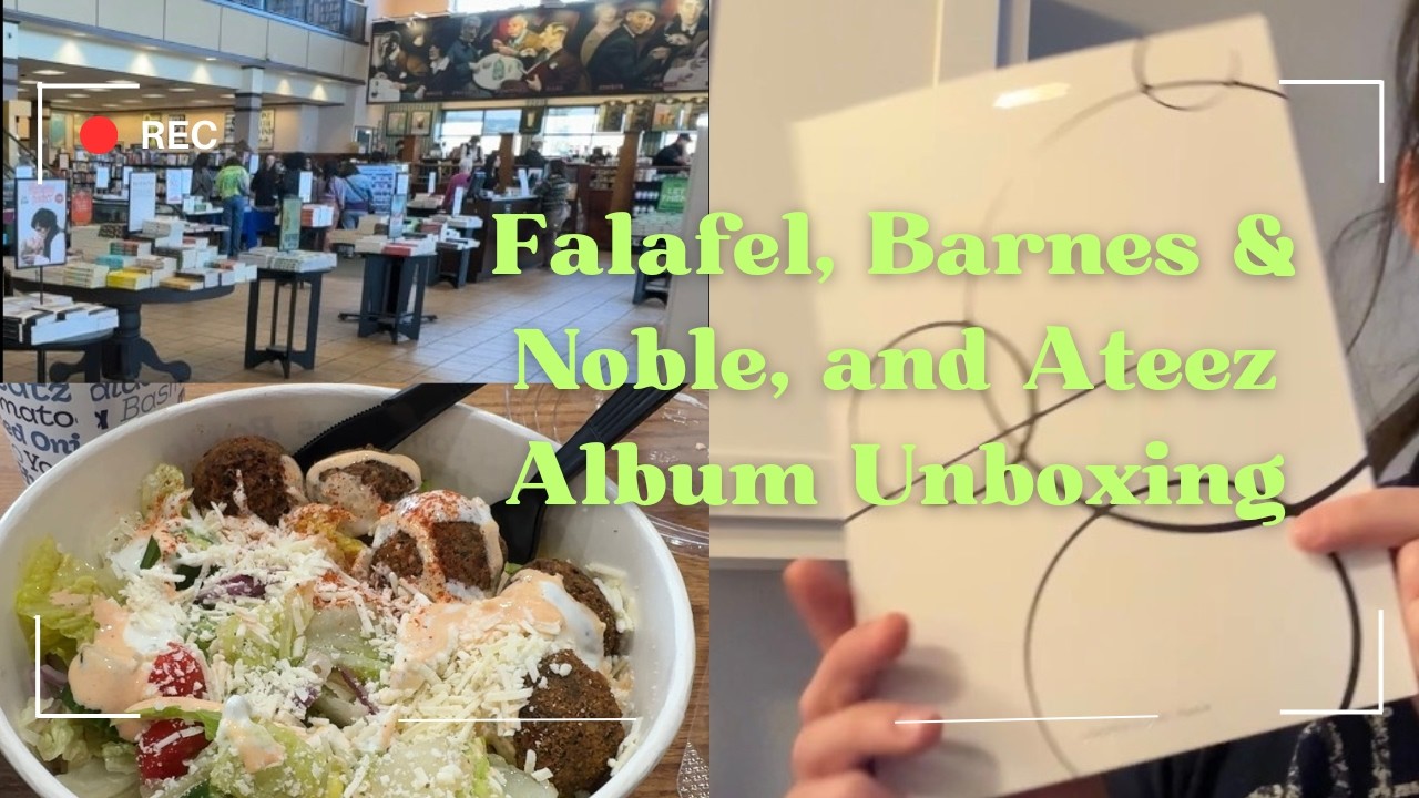Weekend Vlog | Falafel and Ateez Album Unboxing