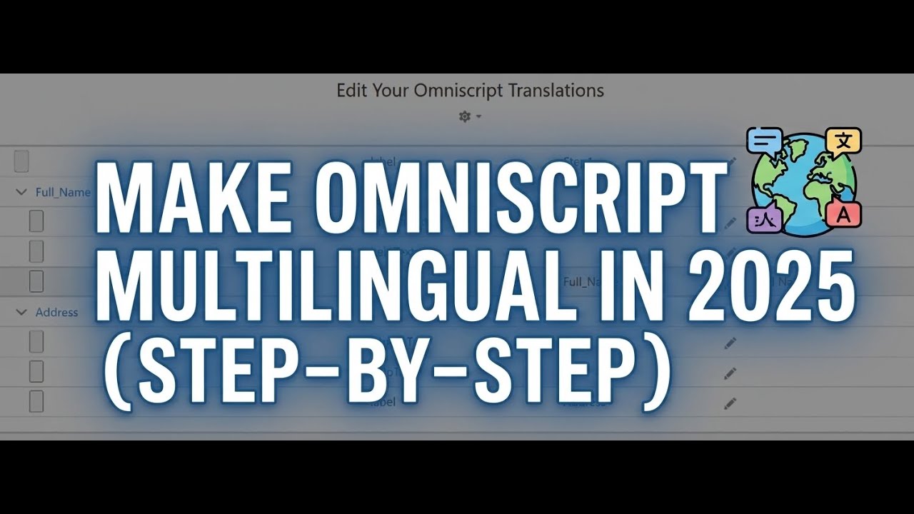 OS73: Сделайте OmniScript многоязычным в Standard Designer 2025 || Пошаговая настройка перевода