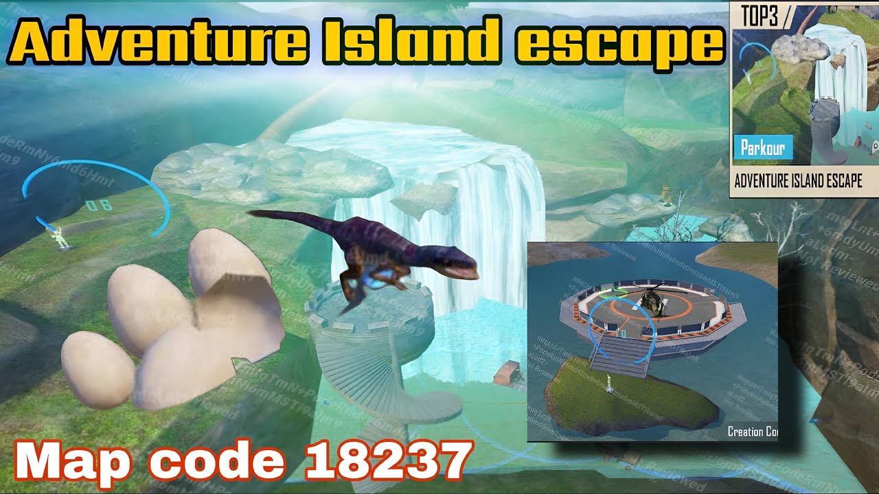 BGMI ADVENTURE ISLAND ESCAPE/⚡BGMI WOW PARKOUR MODE (18237)