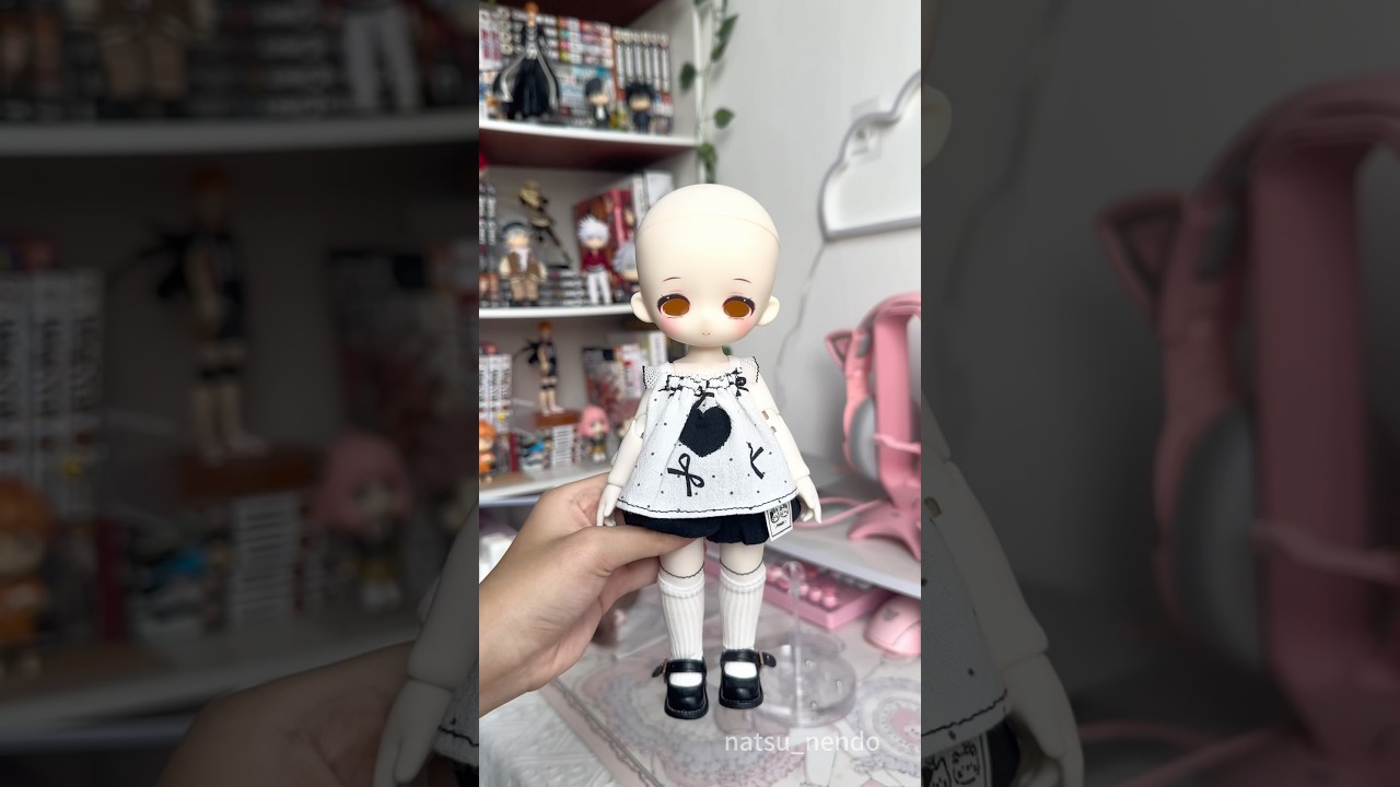 Unboxing bjd small 1/6 doll head