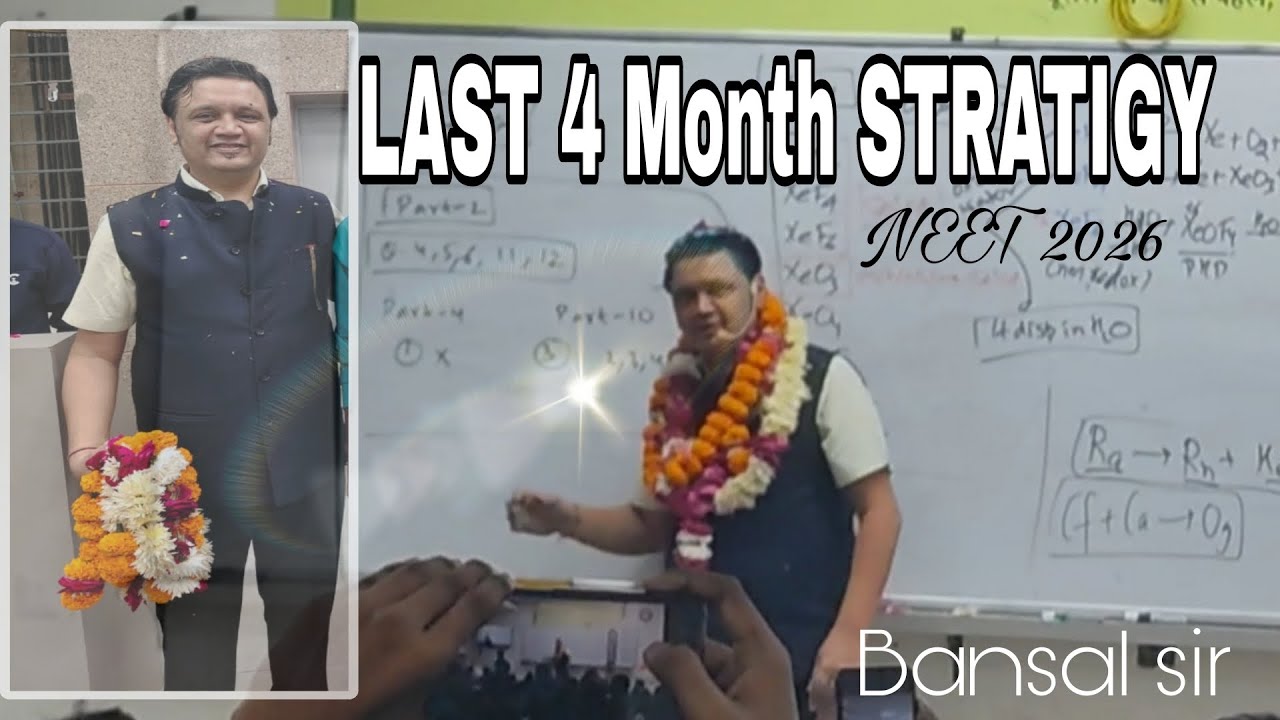 Last 4 month strategy for neet 2026 by Bansal sir & farewell celebration 🥼,#neet2026 #sarvam 