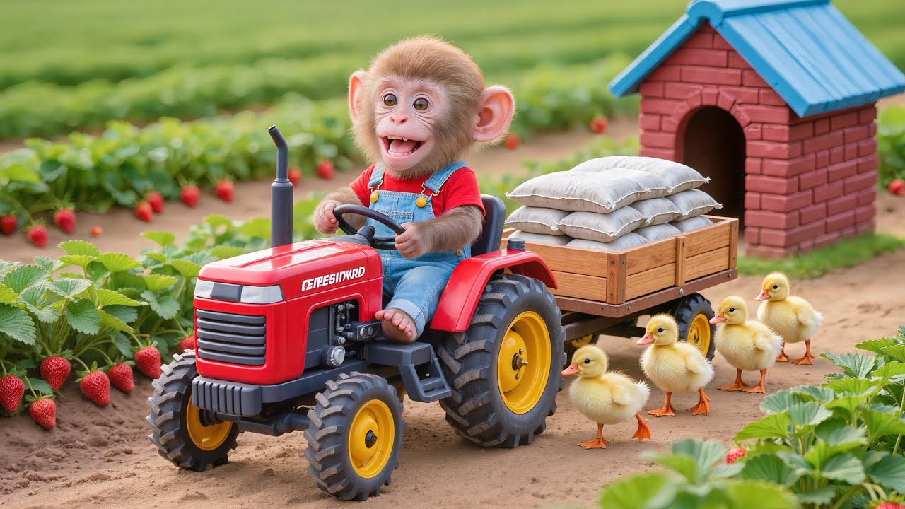 🔥🐒🦆 Monkey NaNa Saves a Duck Trapped Underwater & Builds a New Duck House! 😱🏡💪 – NANA MONKEY LIFE