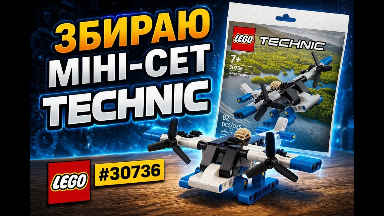Збираю LEGO Technic 🚁 Міні літак #30736
