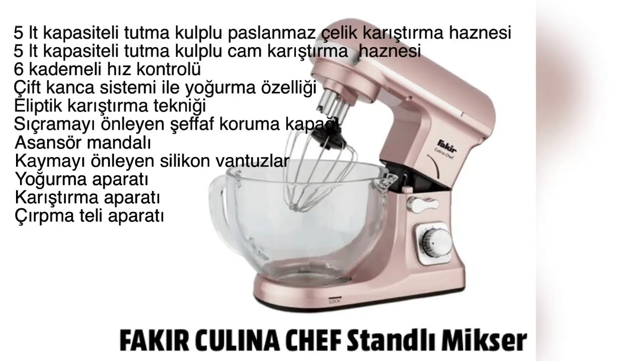 Fakir Culina Chef Standlı Mikser Tanıtımı hem kolay hem de lezzetli bir tarif ile 🙌💯
