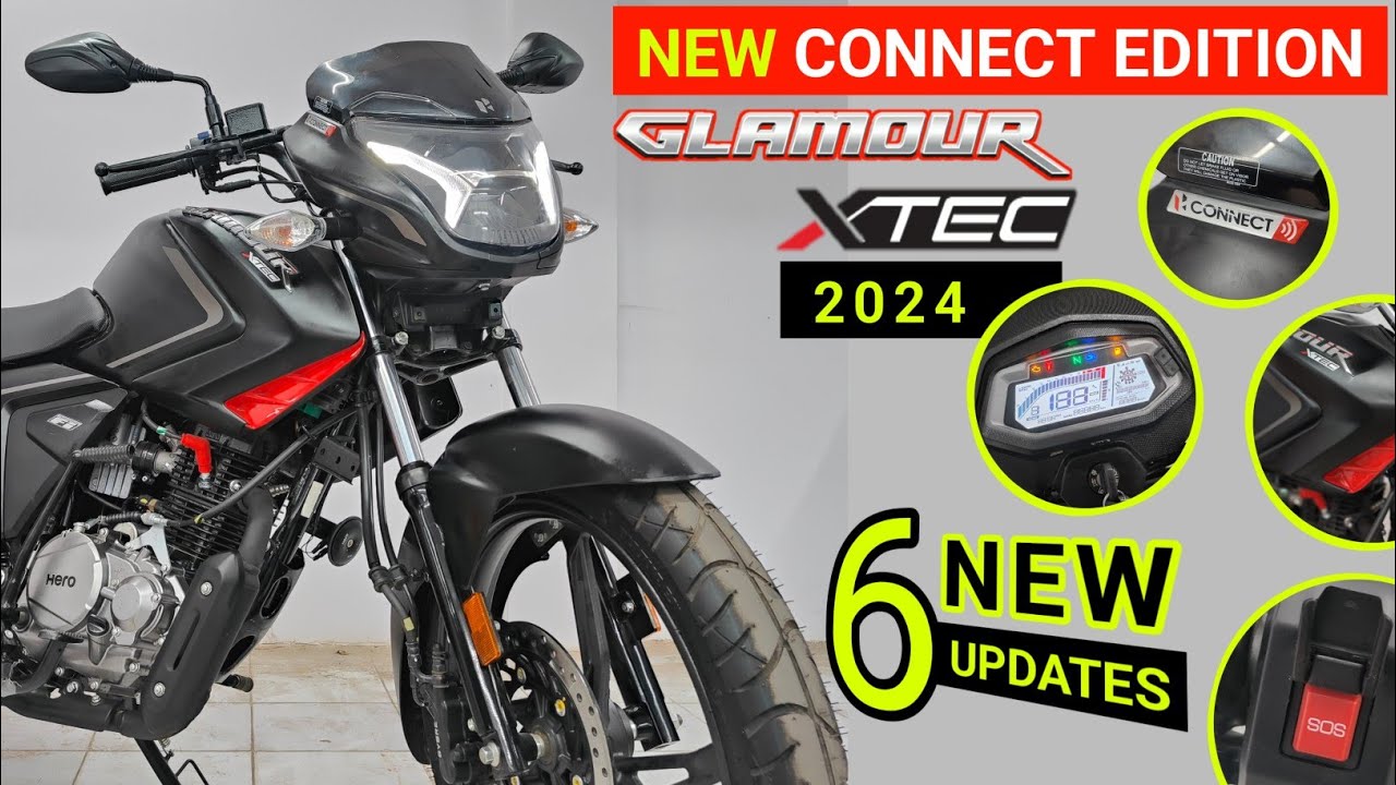 2024 New Glamour Xtec Connect | New Updates| Features |Glamour Xtec 125 New Update |Hero Glamour 125