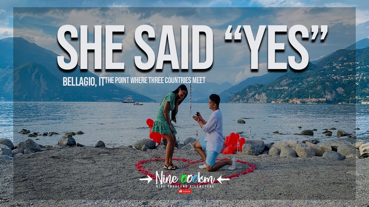 Our biggest highlight of 2020 : She said YES ! | Best Proposal surprise video | Bellagio Italy