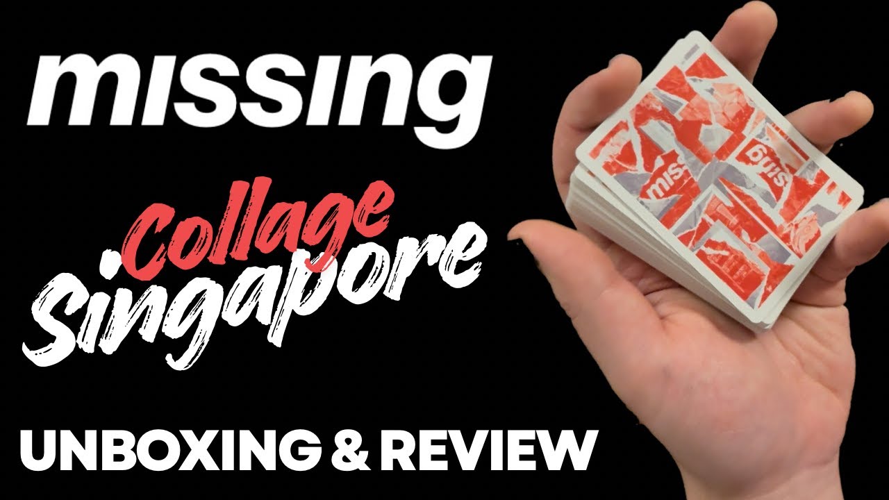 Игральные карты Collage Singapore от Missing - Распаковка и обзор