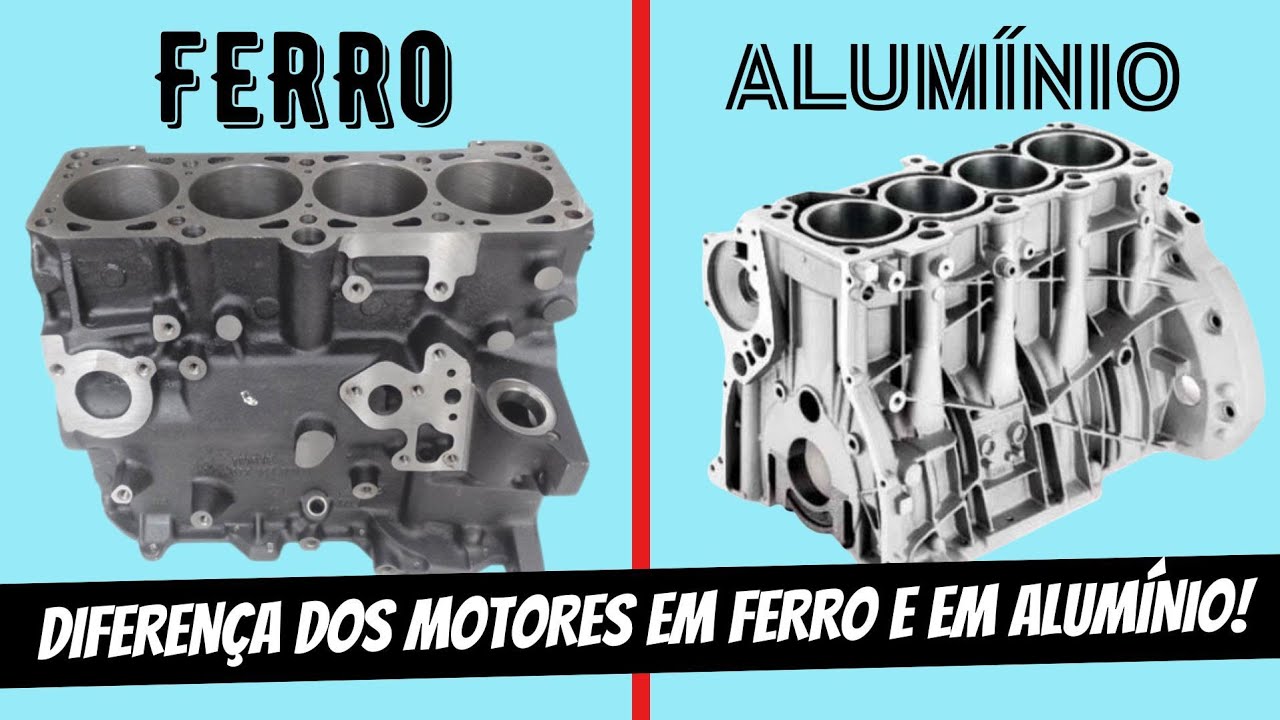 A DIFERENÇA DOS MOTORES EM FERRO E EM ALUMÍNIO!!