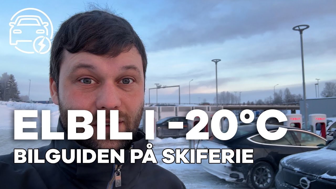 Skiferie og elbil i MINUS 20 grader: Hvad med rækkevidden? | bilguiden