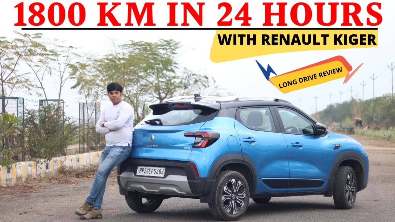 Renault Kiger के साथ 1800 किलोमीटर 24 घंटे में! Long Term Drive Review with real time mileage test!