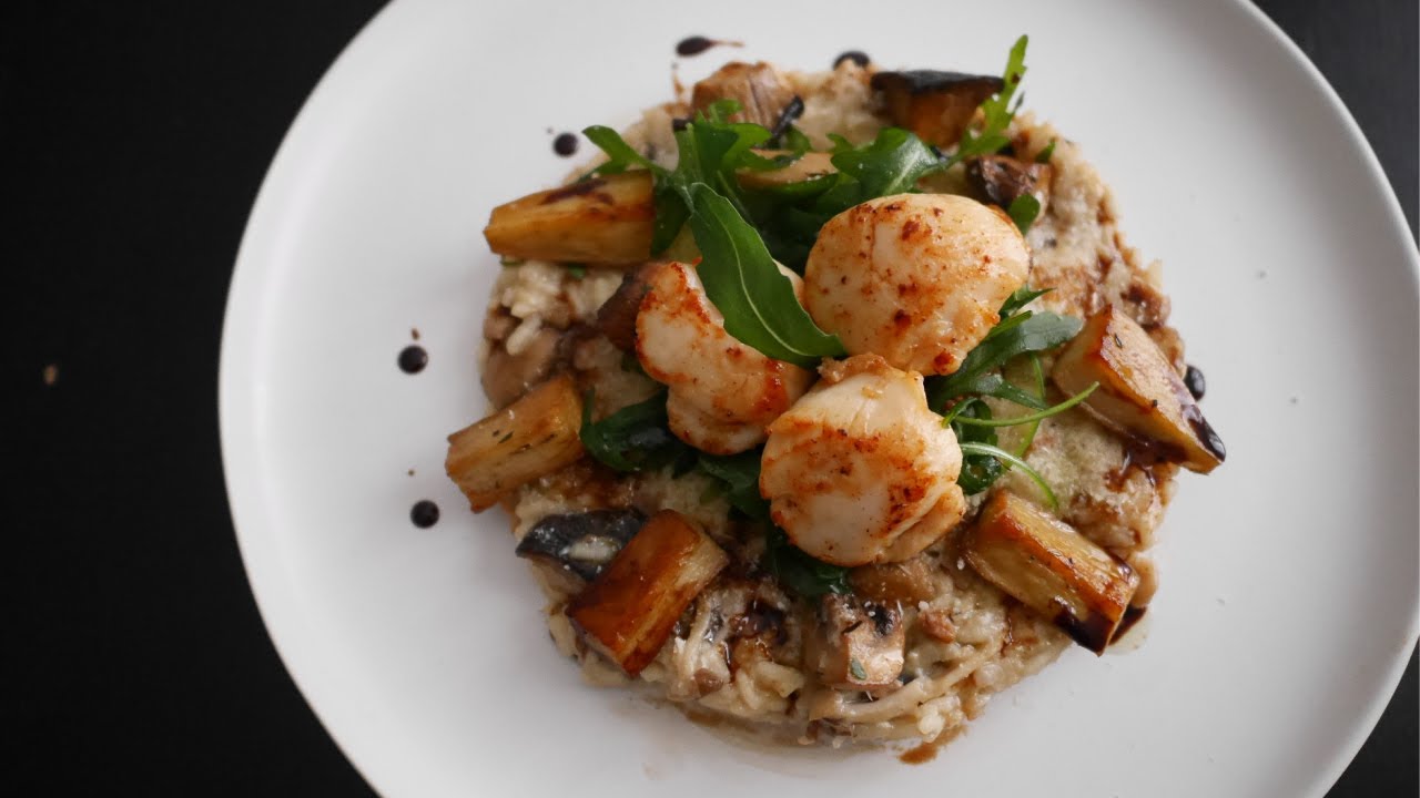 干貝野菇燉飯 Scallop with Mushroom Risotto