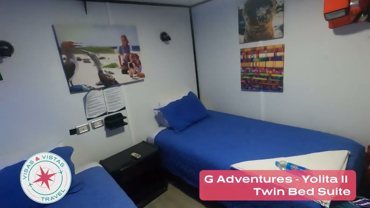 Room Tour  -  G Adventures -  Yolita II in the Galapagos