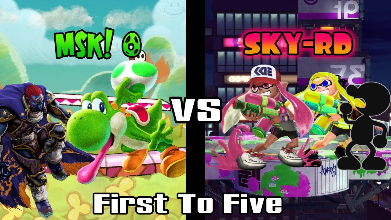 SSBU - MSK_00 (Yoshi, Ganondorf) Vs SKY-RD (Inkling, Mr. G&W) | First to 5