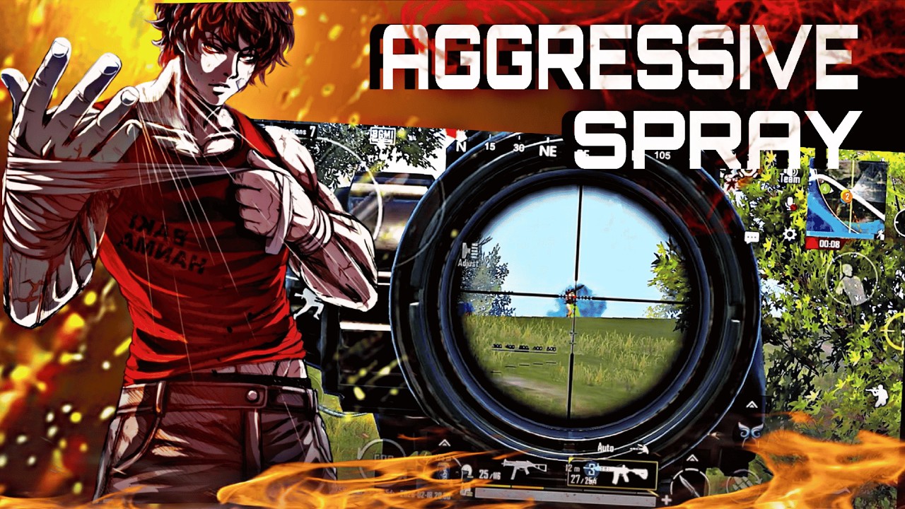 omg!!😱 NEW SEASON SUPER AGGRESIVE SPRAY GAMEPLAY 😍 PUBG Mobile - BGMI
