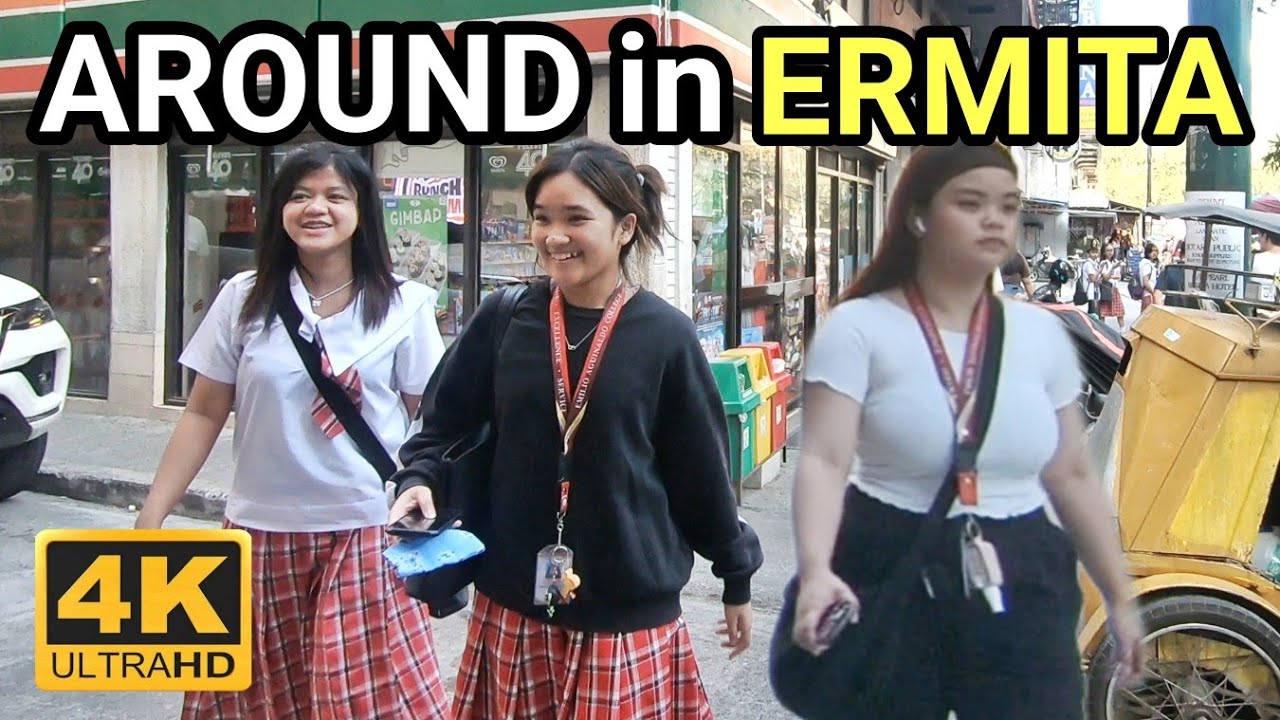 RARELY UNSEEN SIDE in MANILA | Walk The Other Side of Ermita Manila Philippines [4K] 🇵🇭