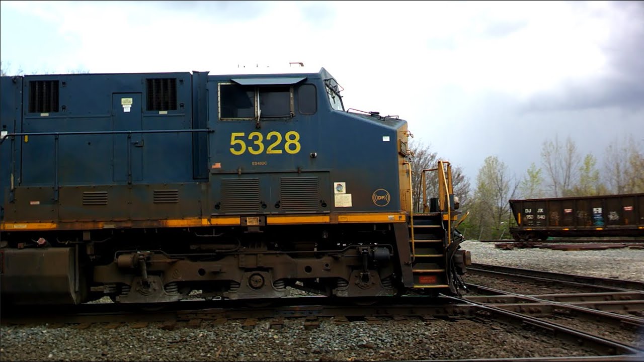4/23/23 Marion, OH; an ES40DC duo hauls autoracks east